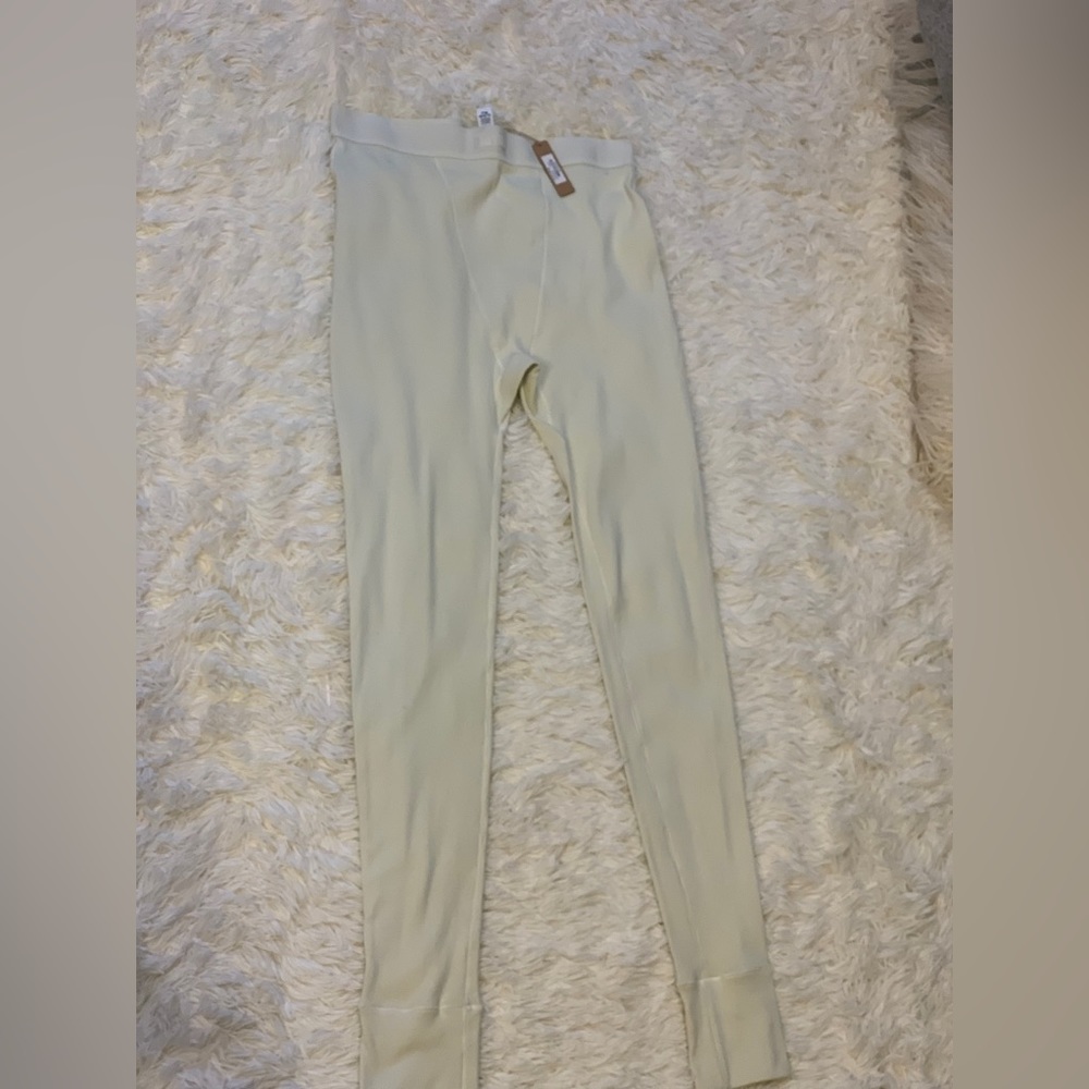 Skims *NWT Cotton rib leggings | Bone | M